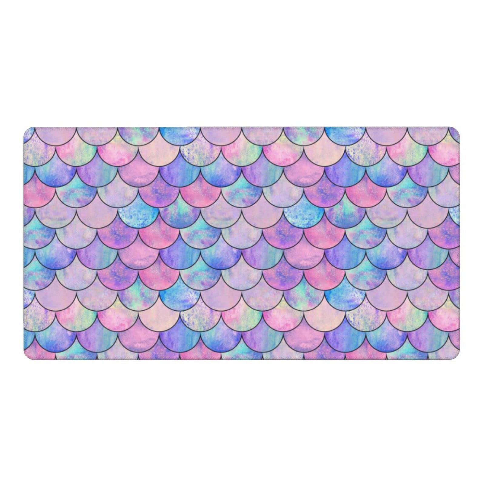 Colorful Mermaid Scale Desk Mat - 16
