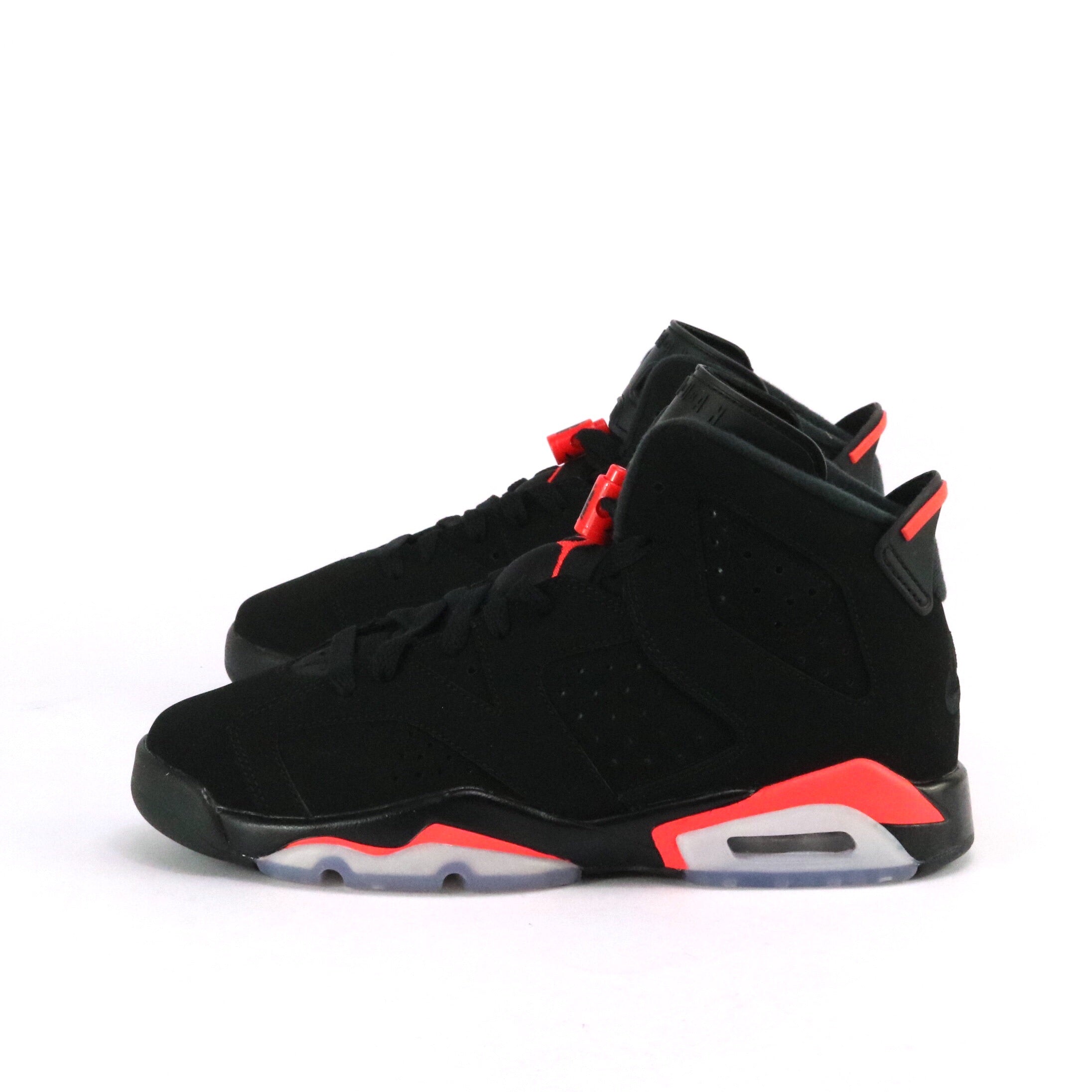 Air Jordan 6 Retro 2019 GS Black Infrared Basketball Shoes for Women & Girls - Perfect for Streetwear, Sneaker Collection & Casual Fashion