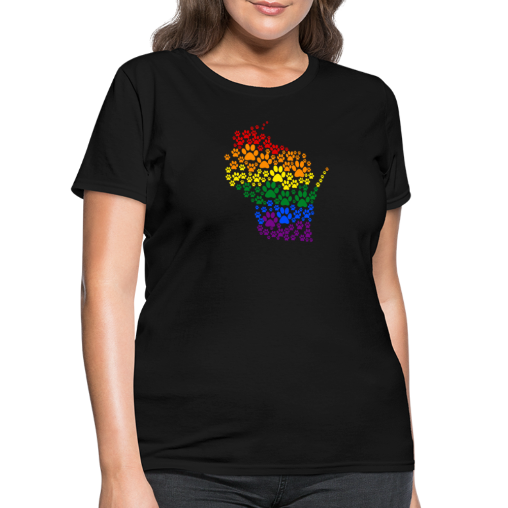 Pride Paws Classic T-Shirt - LGBTQ+ Pride Rainbow Dog Apparel for Men & Women - Perfect for Pride Parades, Pet Lovers & Casual Wear