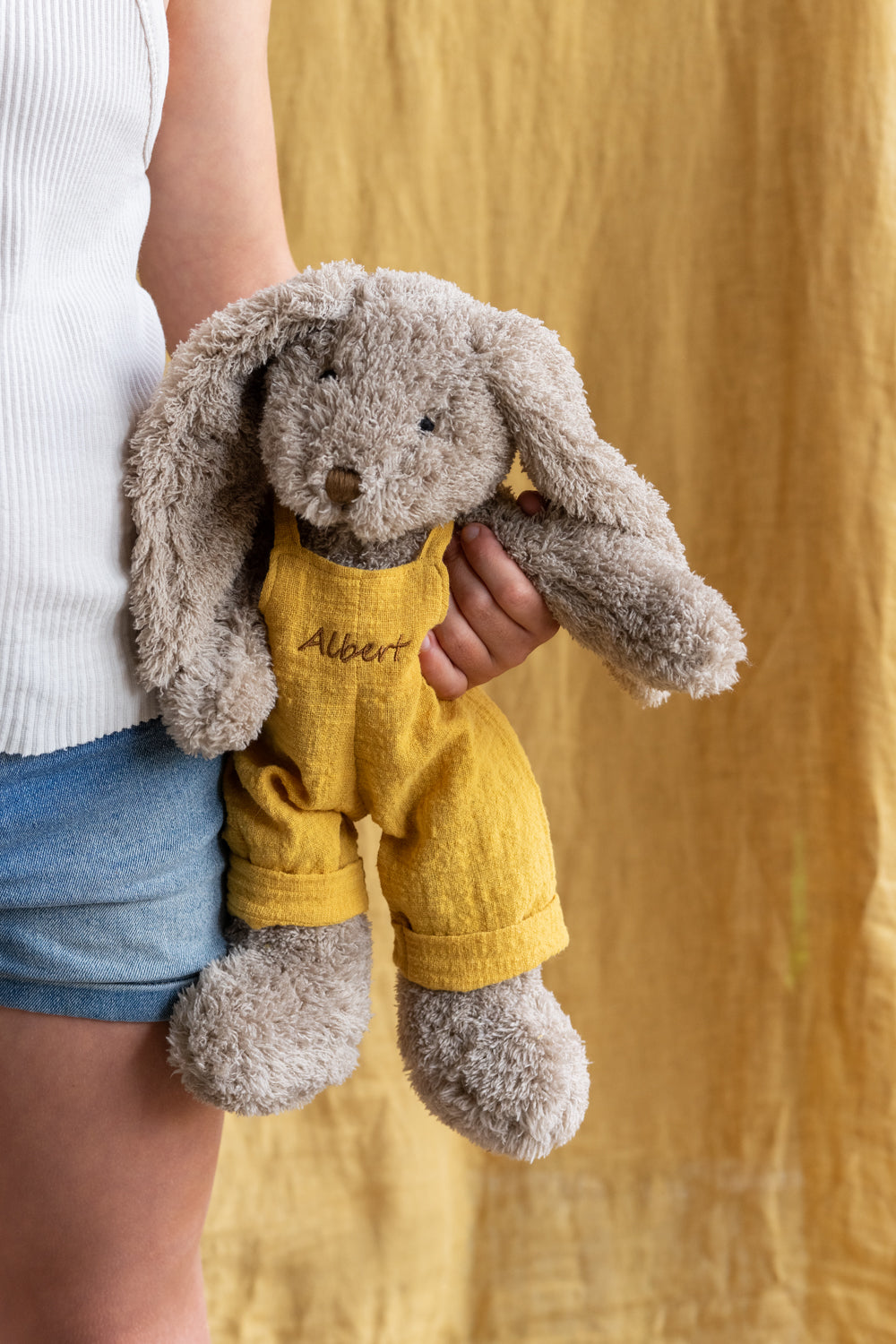 Personalized Bunny Plush Toy - Mr. Honey Mustard - Cute Stuffed Animal Gift for Kids, Valentine's Day & Easter Decorations - Perfect for Nursery, Birthday Parties & Gift Exchanges