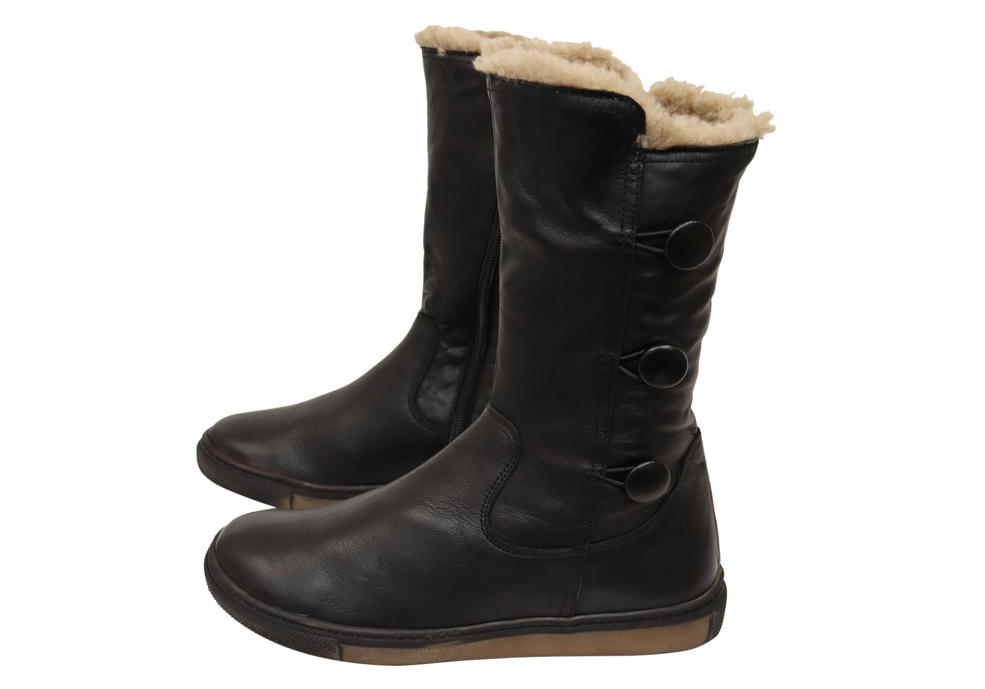 Orizonte Alvo Women's Comfortable Leather Mid Calf Boots | European Style Ankle Boots for Walking, Work & Casual Outfits
