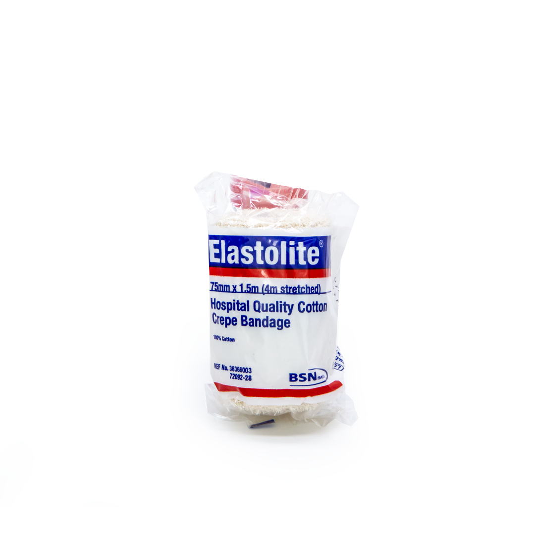 Elastolite Light Support Crepe Bandage - Breathable & Flexible First Aid Wrap for Sprains, Strains & Injuries - Ideal for Sports, Work & Daily Use
