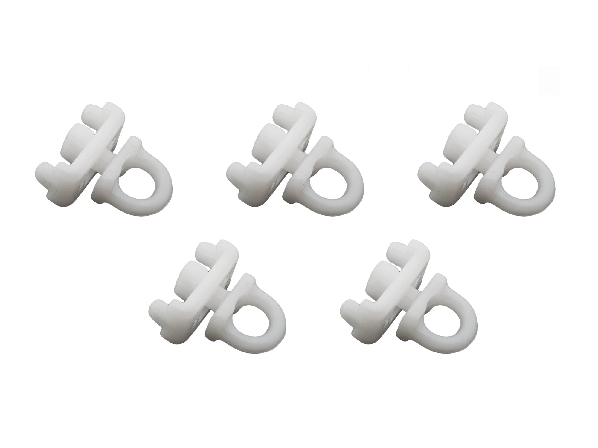 5-Pack Curtain Track Glider Lock Set - Smooth Sliding for Heavy Drapes & Blackout Curtains - Perfect for Living Room, Bedroom, and Office Window Treatments