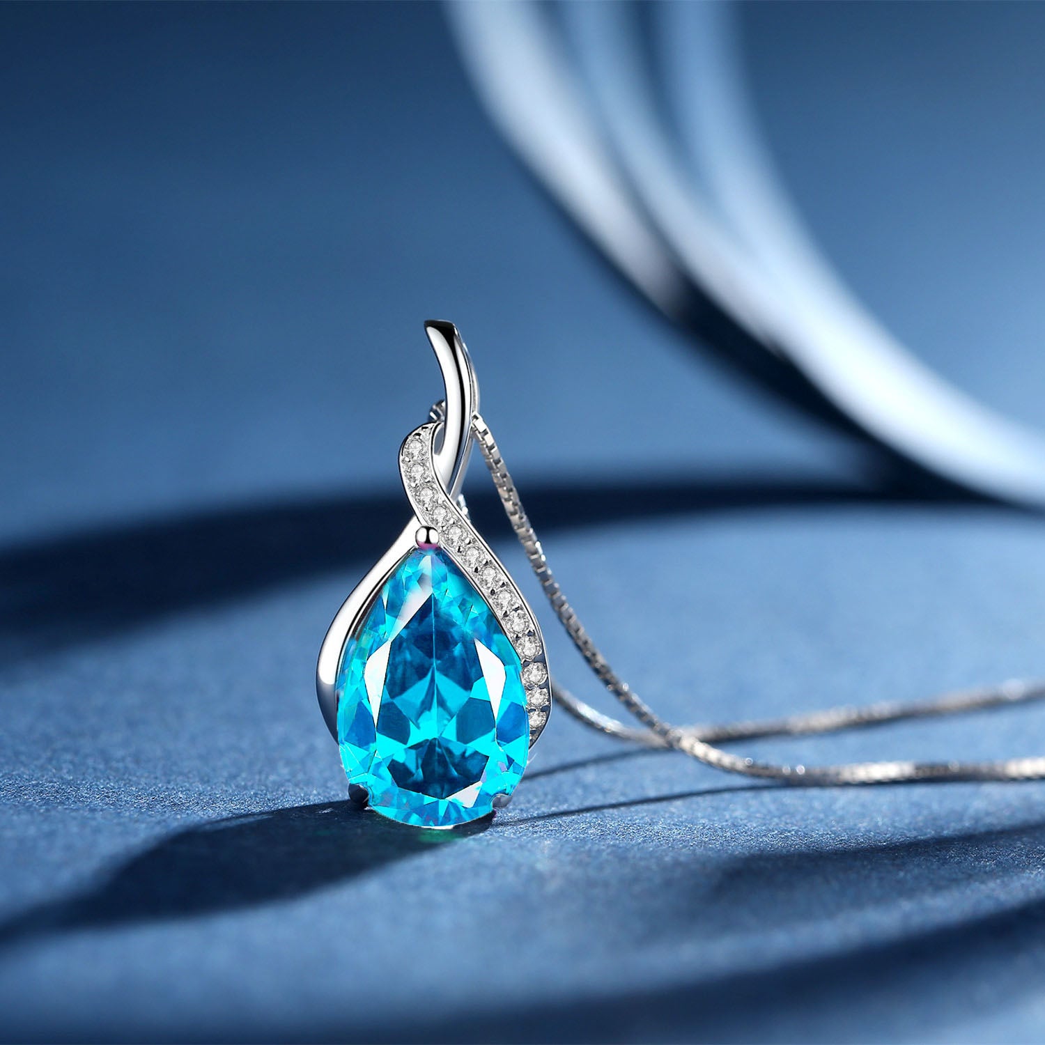 925 Sterling Silver Birthstone Pendant Necklace for Women | Personalized Zodiac Jewelry Gift | Perfect for Birthdays, Anniversaries & Special Occasions
