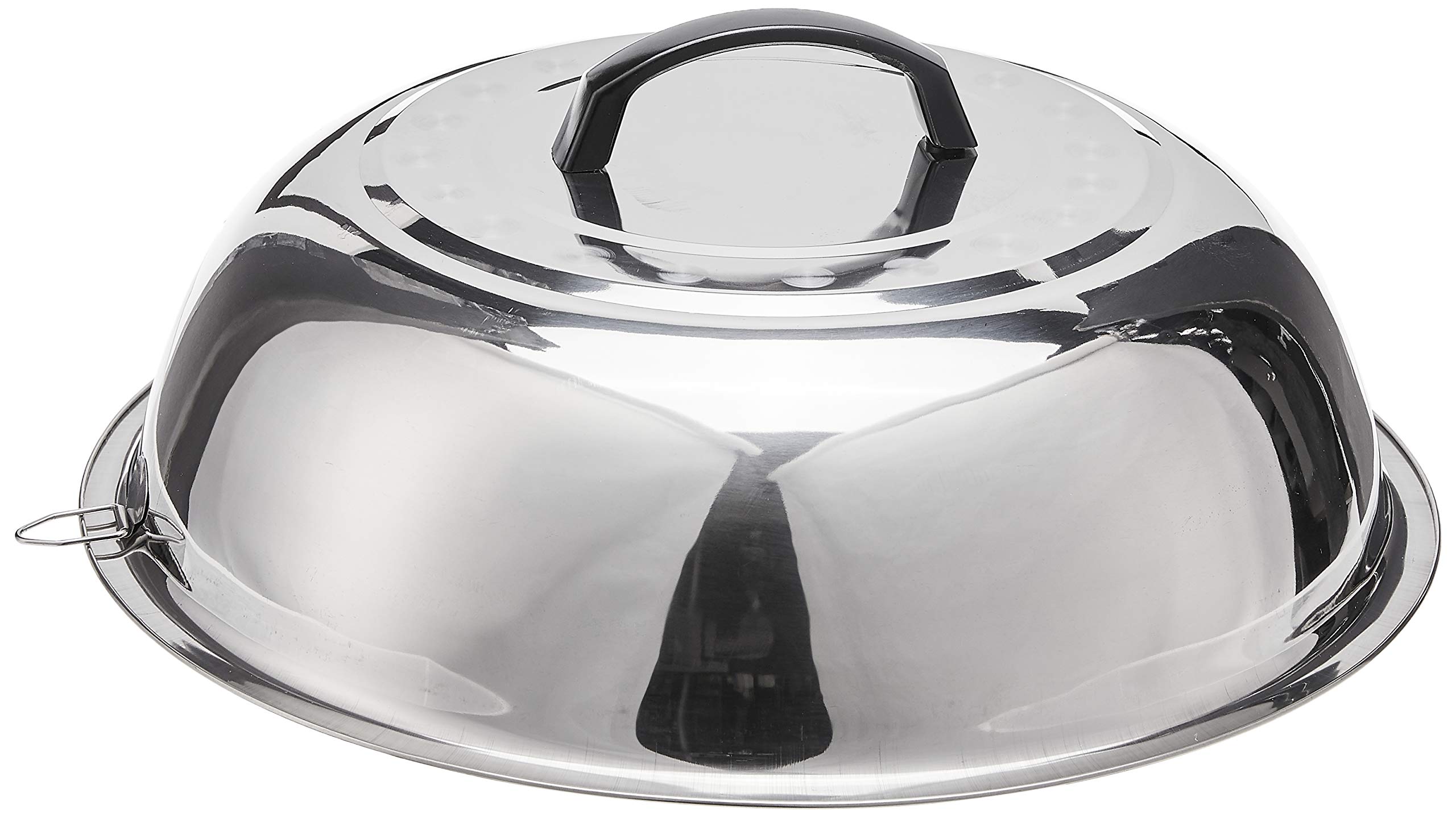 Winco WKCS-14 13-3/4-Inch Stainless Steel Wok Cover - Durable Kitchen Lid for Stir Fry, Steaming & Cooking - Perfect for Asian Cuisine & Restaurant Use