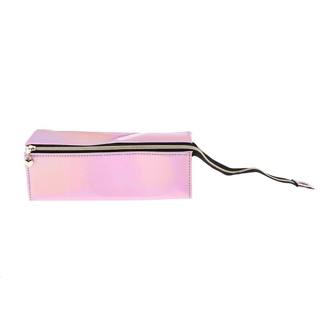 Losa Specular Waterproof Makeup Bag Travel Organizer - Pink Zippered Cosmetic Case for Women, Perfect for Travel, Gym, and Daily Essentials Storage