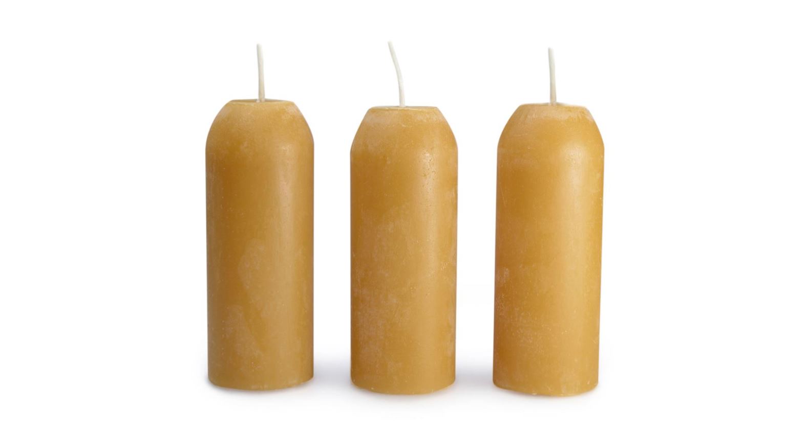 Premium Beeswax Candles Set of 3 - Natural Soy Wax Candles for Home, Meditation & Romantic Dinner Ambiance - Handmade Aromatherapy Candles for Relaxation & Stress Relief