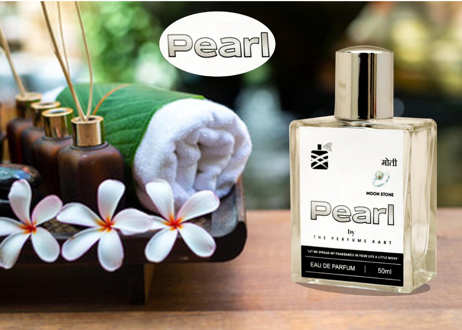Premium Gemstone Series Pearl Long-Lasting Perfume | 50ml Eau de Parfum for Women & Men | Luxury Fragrance Gift for Date Night, Parties & Special Occasions