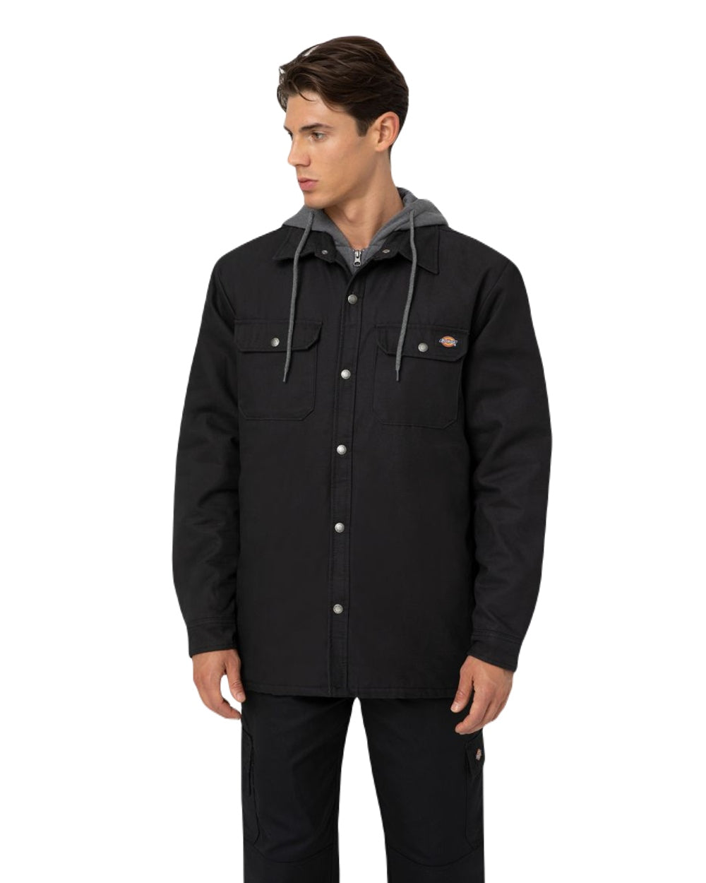 Dickies Men's Duck Shirt Jacket - Durable Workwear for Outdoor Activities, Construction & Casual Wear | Heavy-Duty Cotton Twill Shirt Jacket for Men