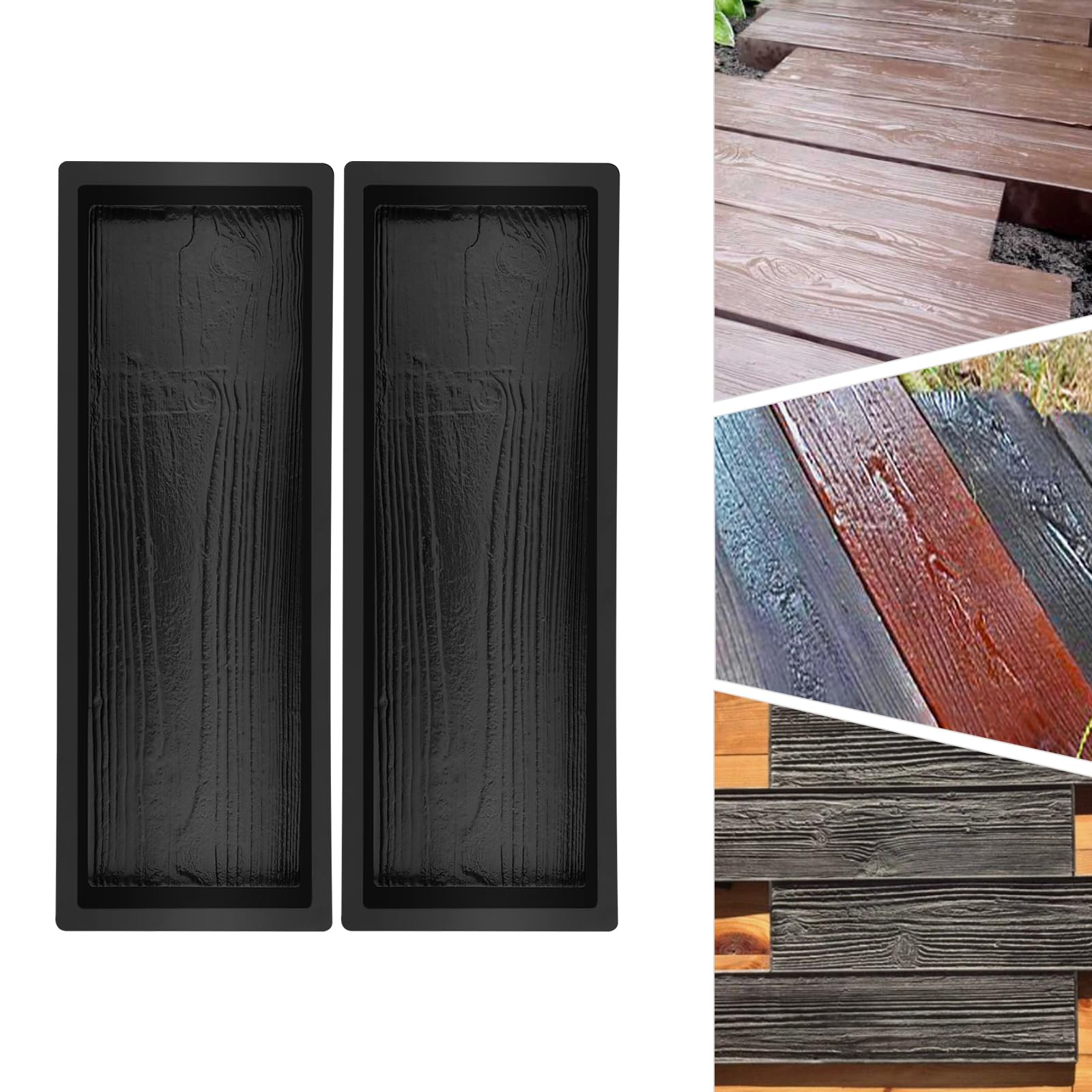 2 Pack Walk Path Maker - Reusable Concrete Stone Mold for Paving Pavement, Patio, Lawn & Garden - DIY Walkway & Pathway Mold for Outdoor Landscaping Projects