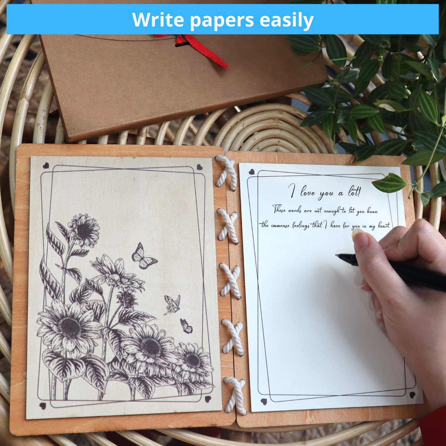 Unique Sunflower Wooden Greeting Cards for Mother’s Day, Birthday, Anniversary & Special Occasions – Eco-Friendly 6x8 Inch Handmade Cards to Show Appreciation – Perfect for Gifts, Home Decor & Keepsakes