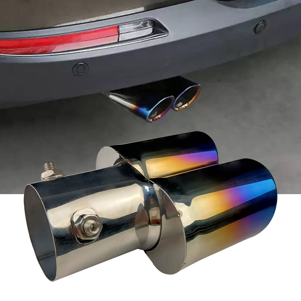 Stainless Steel Car Muffler Tip Exhaust Pipe - Straight Pipe Design for Performance & Style - Perfect for Car Enthusiasts & Auto Modification Projects
