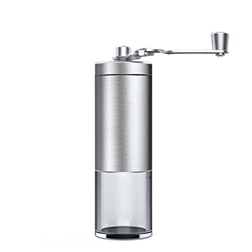 Premium Manual Coffee Grinder - Portable Foldable Handle Conical Burr Mill with Adjustable Coarseness, Stainless Steel Easy-Clean Design | Perfect for Camping, Travel & Home Brewing | Hand Crank Coffee Bean Grinder for Espresso, French Press & Pour Over