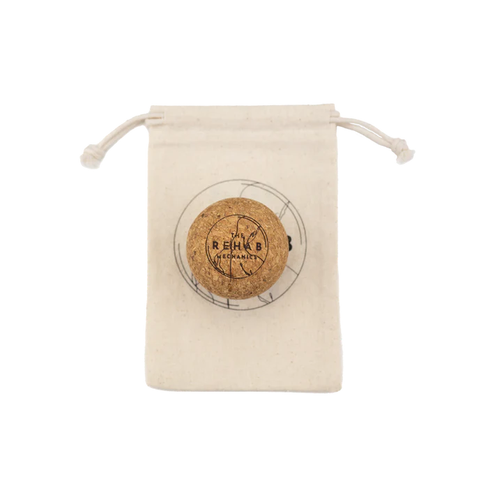 The Rehab Mechanics Mini Cork Ball - Portable Massage Therapy Tool for Pain Relief & Muscle Recovery - Perfect for Athletes, Office Workers & Home Use