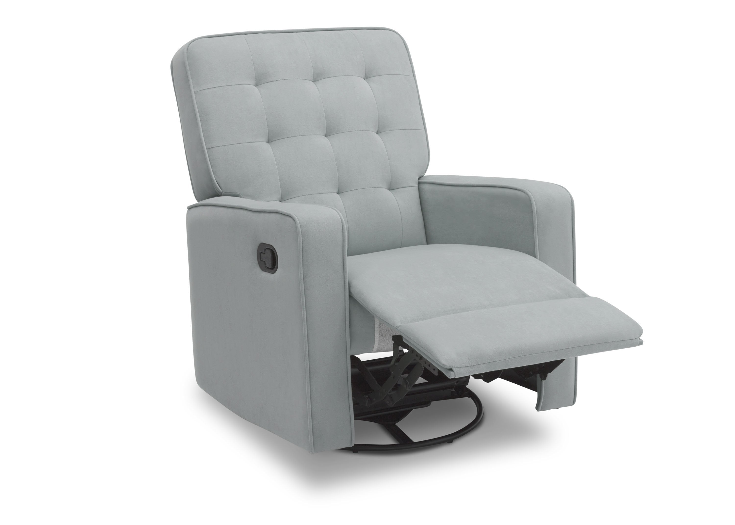 Premium Graham Nursery Glider Swivel Recliner Chair with LiveSmart Fabric by Culp - Perfect for Baby Nurseries, Breastfeeding & Relaxing in Nursery Rooms