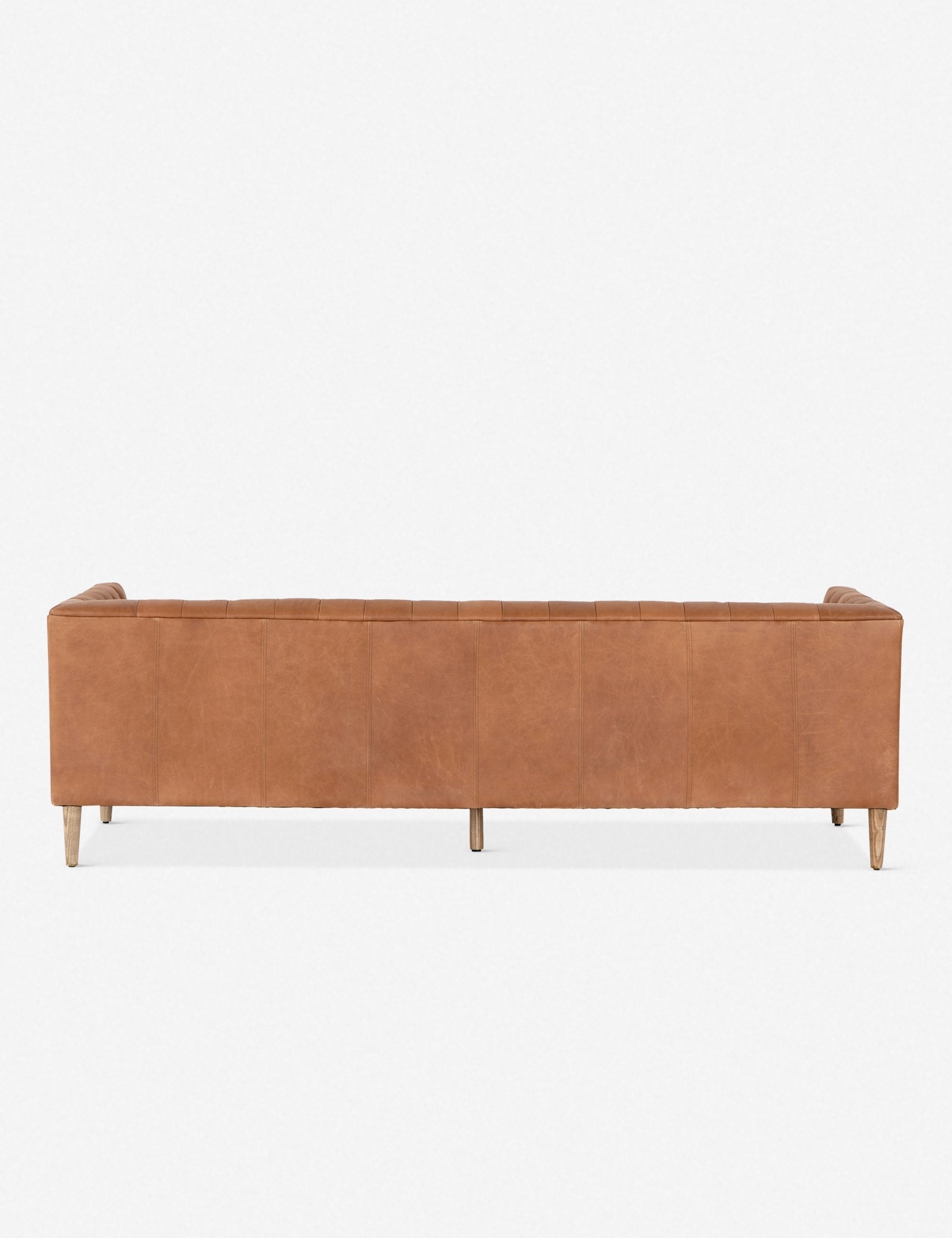 Breanne Genuine Leather Sofa - Modern Luxury Living Room Furniture for Home & Office - Perfect for Relaxing, Entertaining & Stylish Decor