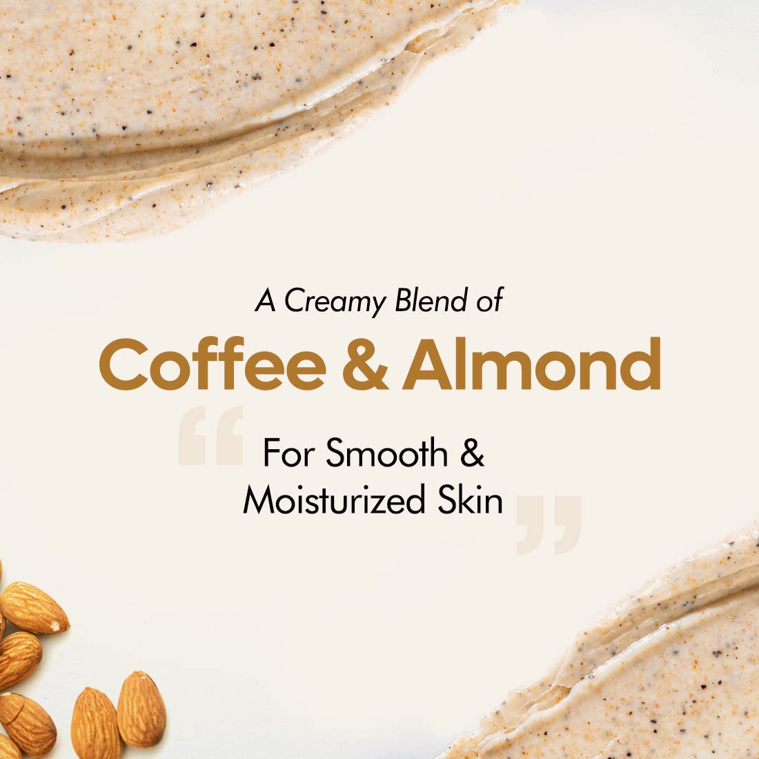 **mCaffeine Almond & Coffee Body Scrub for Tan Removal & Exfoliation - Natural, Vegan Dry Skin Care for Women & Men | Creamy Bath Scrub for Smooth Skin | Perfect for Post-Sun & Spa Use - 200gm**