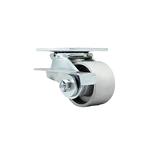Swivel - Side Lock Brake - Silver
