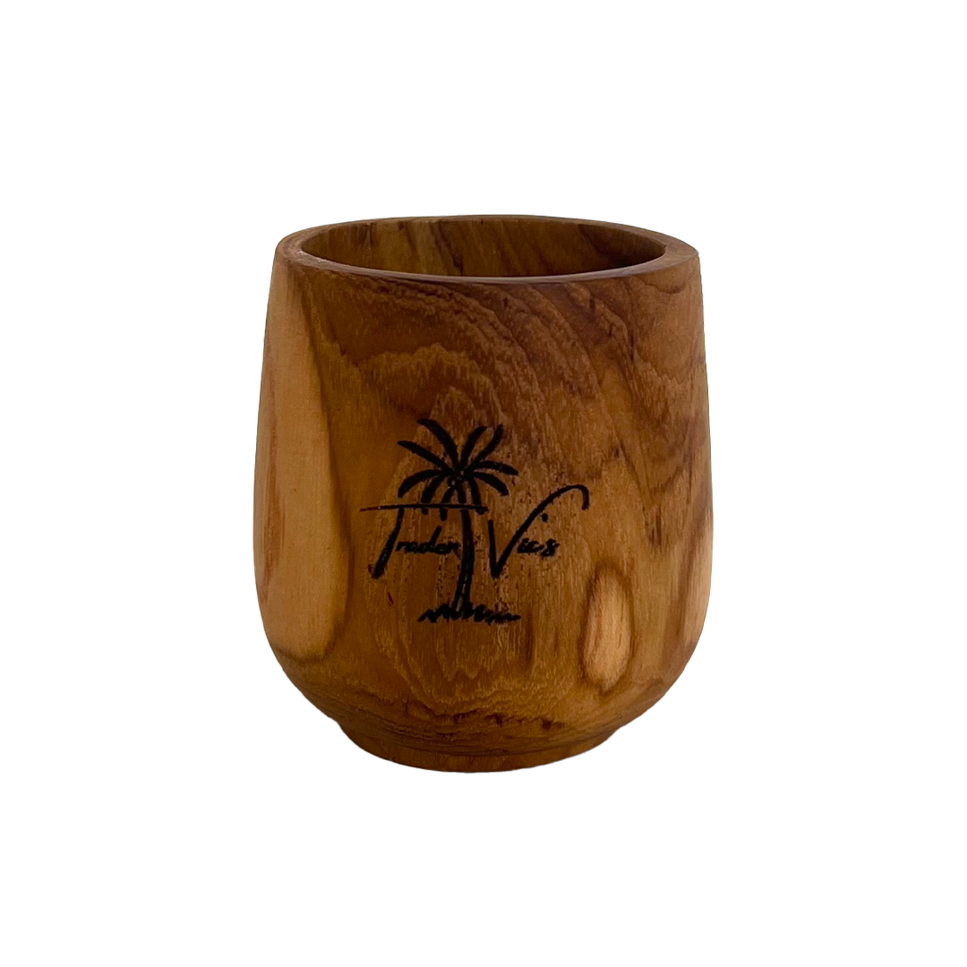 Premium Teak Wood Cup - Handcrafted Durable Drinking Mug for Coffee, Tea & Hot Beverages - Perfect for Home, Office, Camping & Outdoor Use