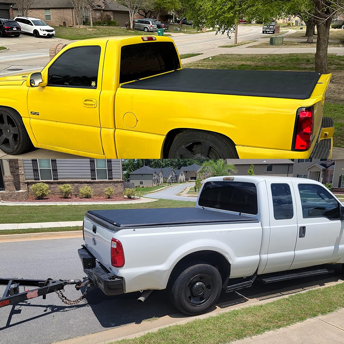 Waterproof Soft Roll Up Truck Bed Tonneau Cover for 2016-2023 Toyota Tacoma - 5Ft (59.8