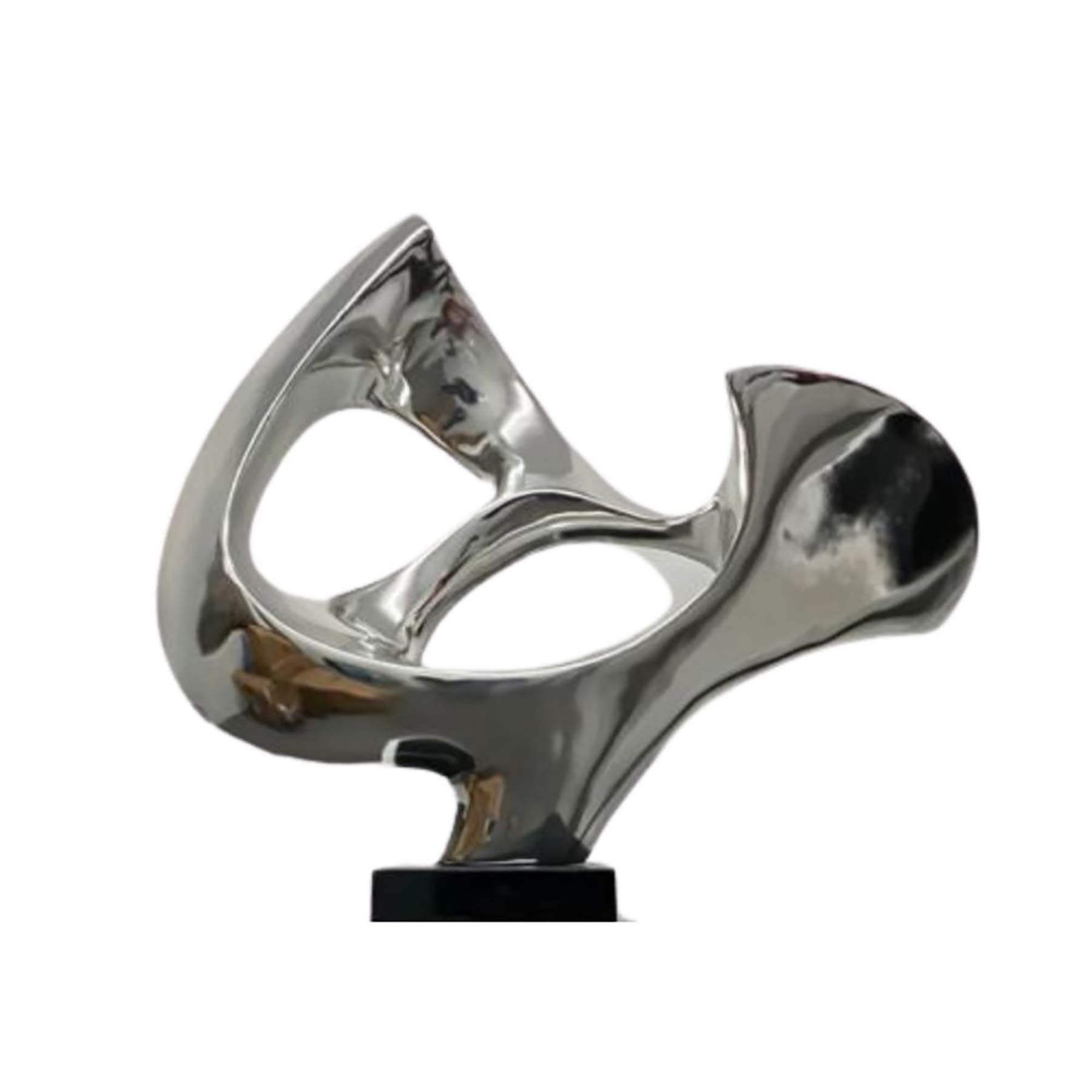 Modern Abstract Resin Mask Floor Sculpture - Contemporary Home & Office Decor - Elegant Aesthetic Room Accent for Living Room, Bedroom, or Workspace