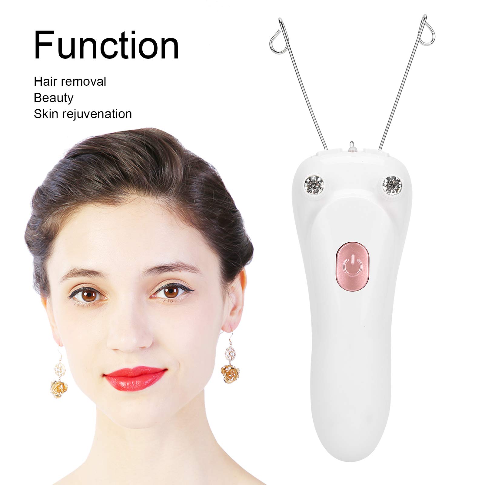 Electric Hair Removal Epilator - USB Rechargeable Facial & Body Hair Remover for Women & Men - Painless & Smooth Skin - Perfect for Travel, Home & Salon Use (Pink)