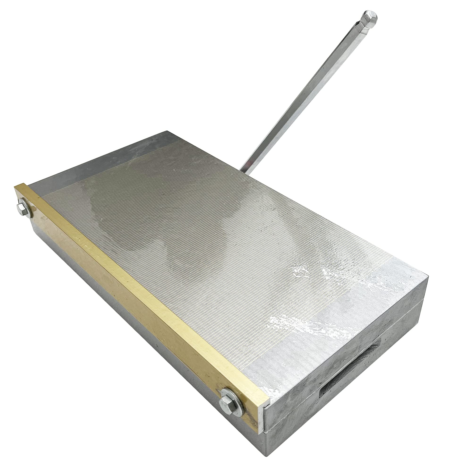 INTBUYING 6x12 Inch Fine Pole Permanent Magnetic Chuck - 100-120N/cm2 Powerful Sealed Rectangular Chuck for Grinding Machine, Milling & CNC Workholding | Perfect for Metal Grinding, Machining & Precision Work in Workshops