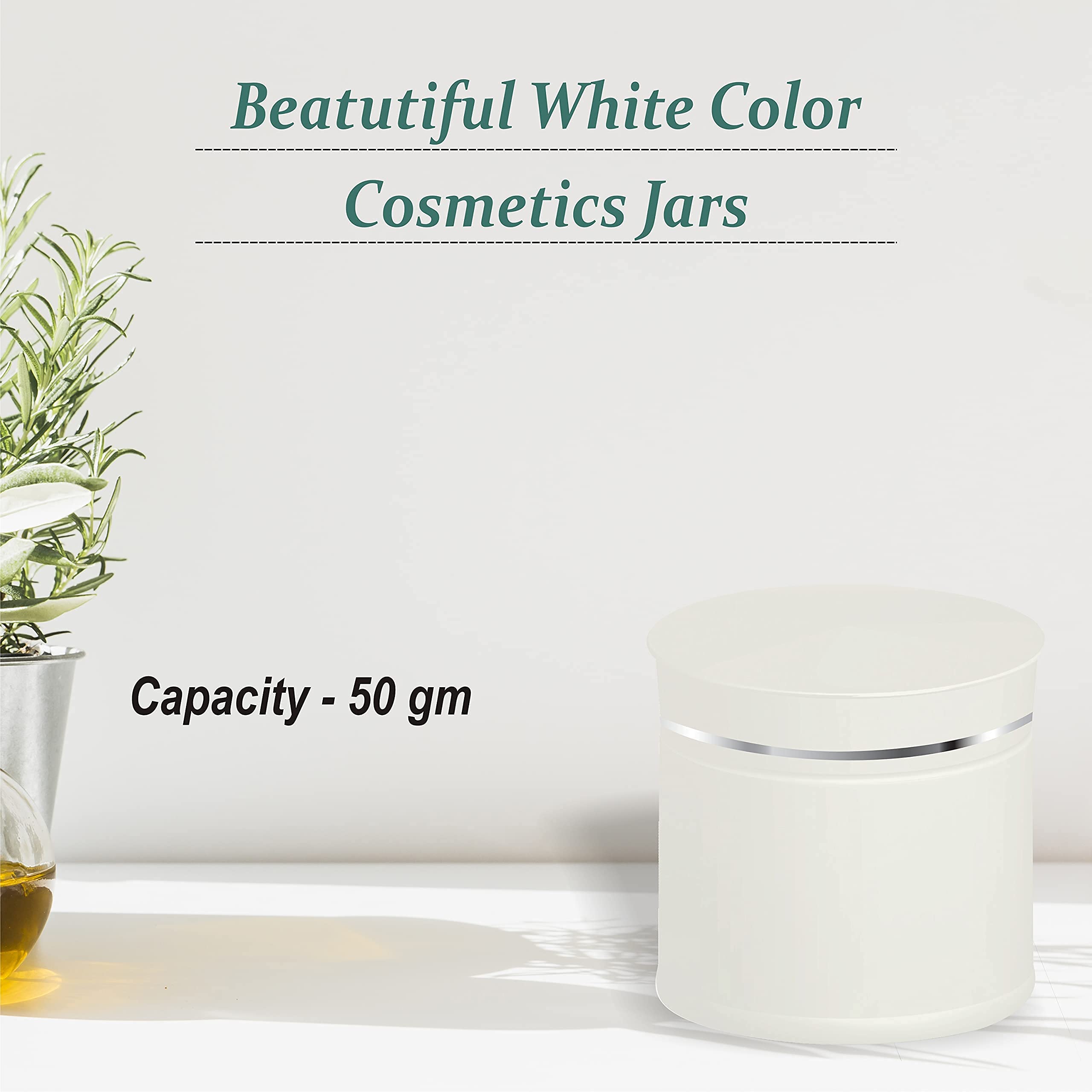 Premium Silver Steak Cosmetic Jars - 50g Multipurpose Containers for Creams, Face Masks & DIY Beauty Products (Pack of 3) | Ideal for Home Spa, Travel & Professional Salon Use
