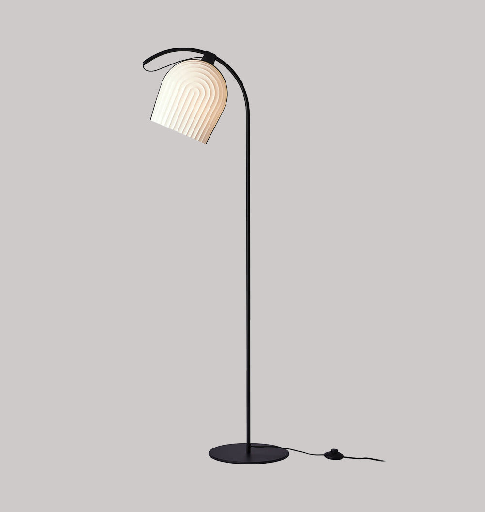 Modern Arc Floor Lamp for Living Room - Adjustable LED Standing Light with Remote Control, Perfect for Reading, Lounge & Bedroom Decor