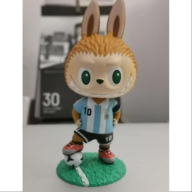 Labubu The Monsters Argentina Soccer Football Team Lionel Messi Action Figure - Collectible Toy for Fans, Gift for Soccer Lovers, Perfect for Display & Play