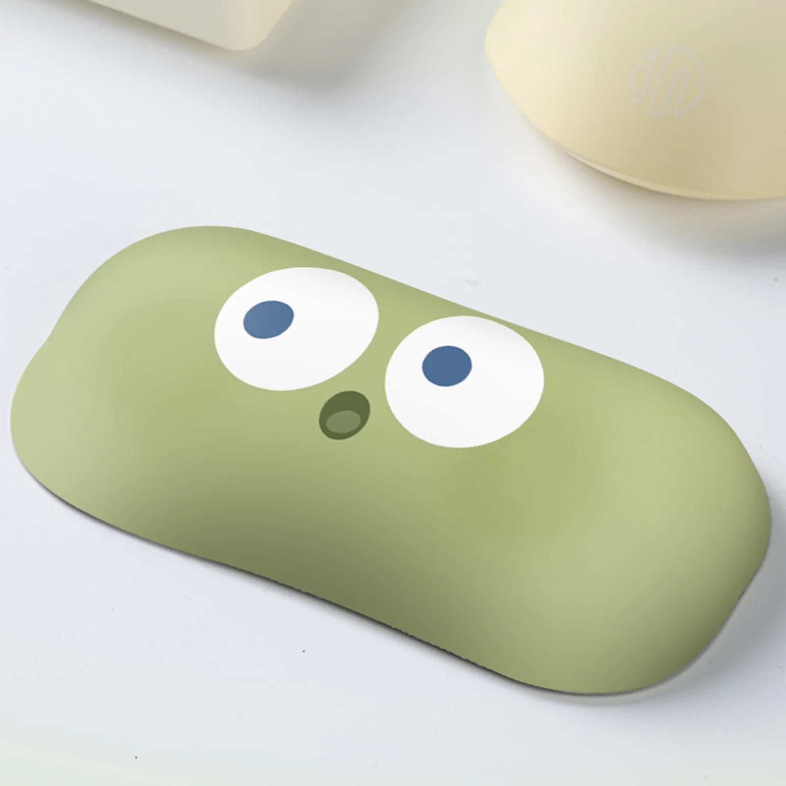 Ergonomic Emoji Silicone Wrist Rest for Keyboard & Mouse - Comfortable Gaming & Office Computer Support - Funny Emoticon Design for Typing, PC, Laptop Use