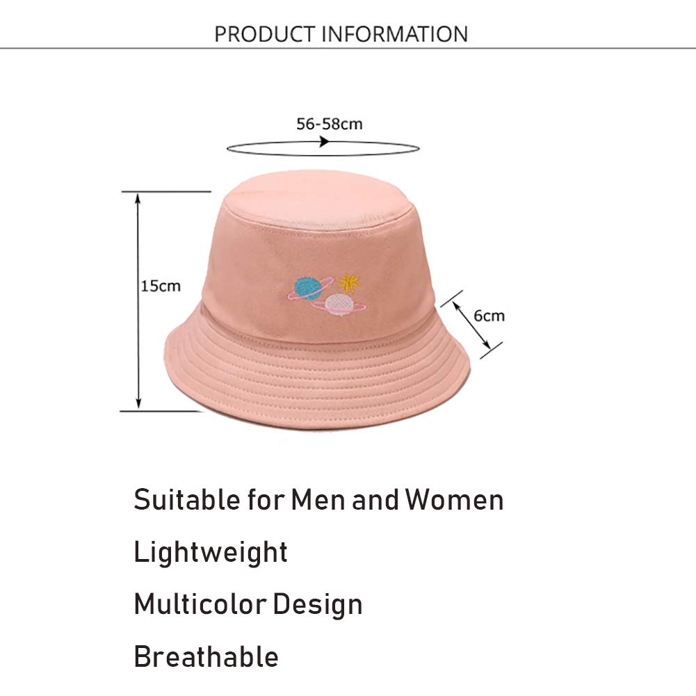 KEKY Summer Beige Print Bucket Hat for Women & Men - Pineapple Banana Beach Hat, Foldable Sun Hat for Fishing, Outdoor, Travel & Casual Wear