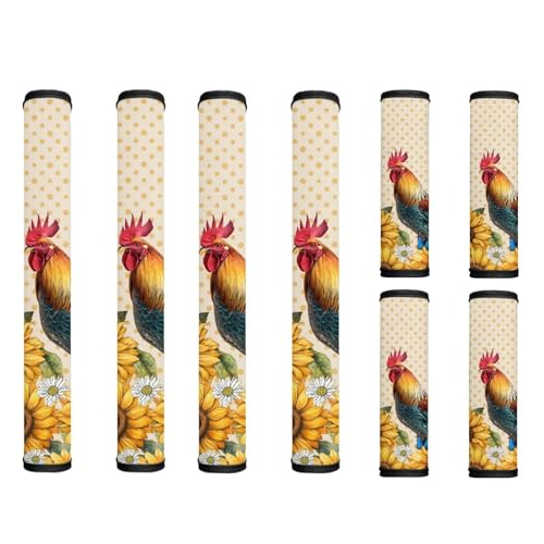 Rooster Sunflower Polka Dot