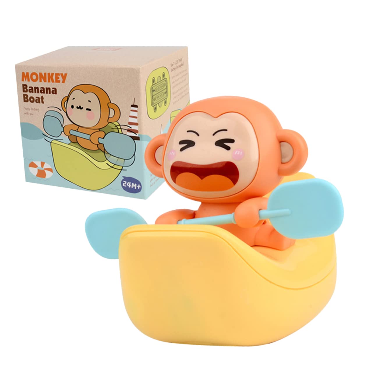 Totority 1pc Yellow Plastic Animal Bath Toys Set - Fun Water Play Shower Toys for Kids, Toddlers & Babies - Perfect for Bathtime, Pool Parties & Sensory Play