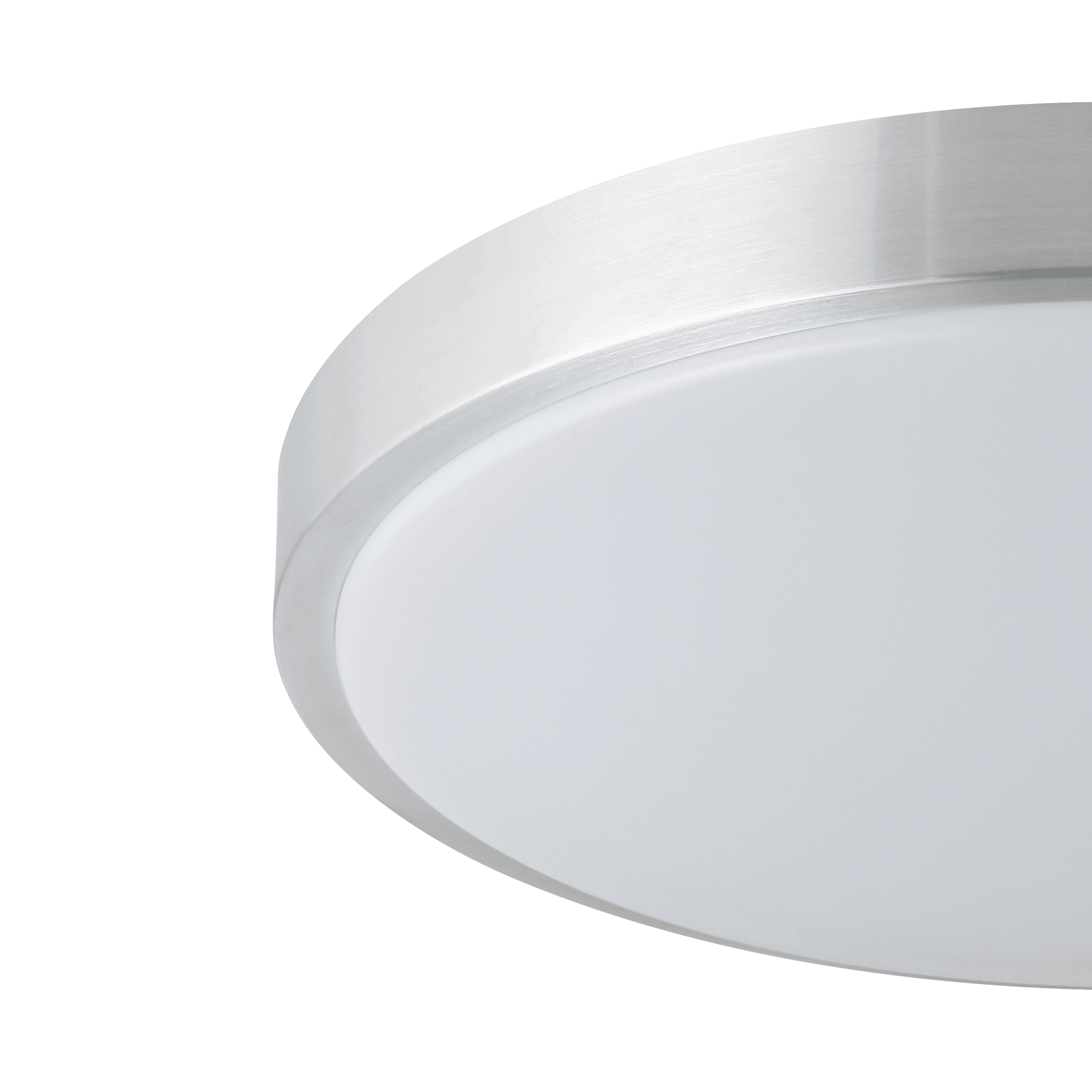 Eglo Competa 1 Nickel Round LED Flush Mount Ceiling Light Fixture 43cm - Modern Lighting for Bedroom, Kitchen, Hallway & Office