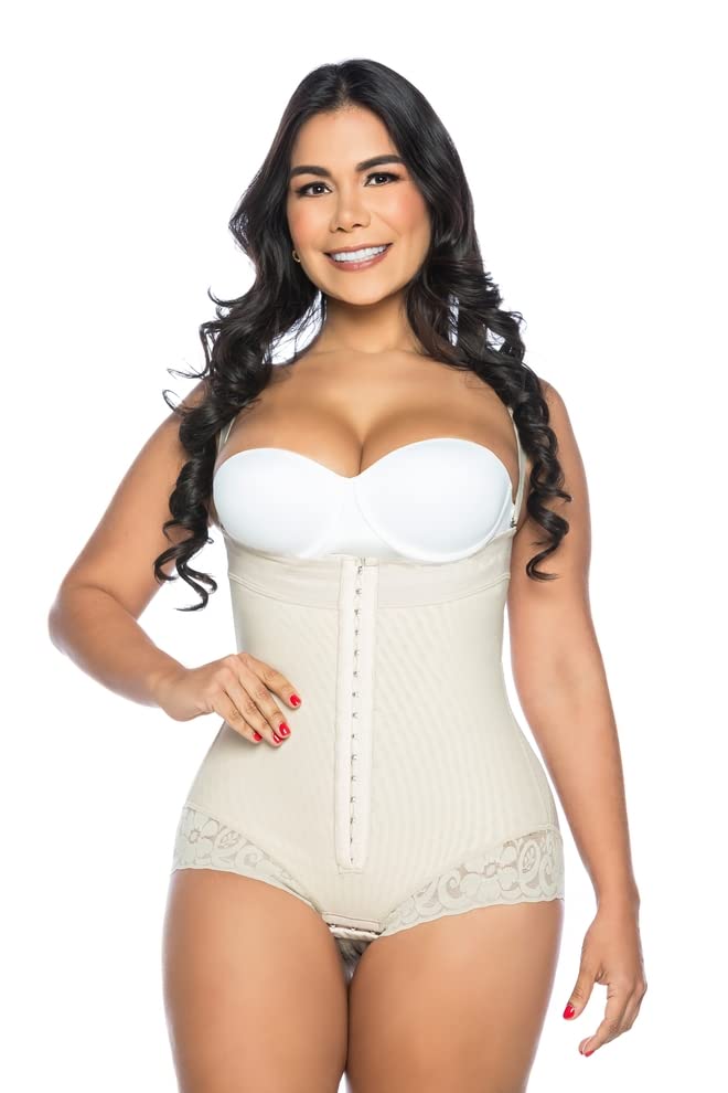 Strapless Body Shaper with Lace - Colombian Shapewear for Women in Assorted Colors | Tummy Control & Waist Trainer for Special Occasions & Everyday Wear