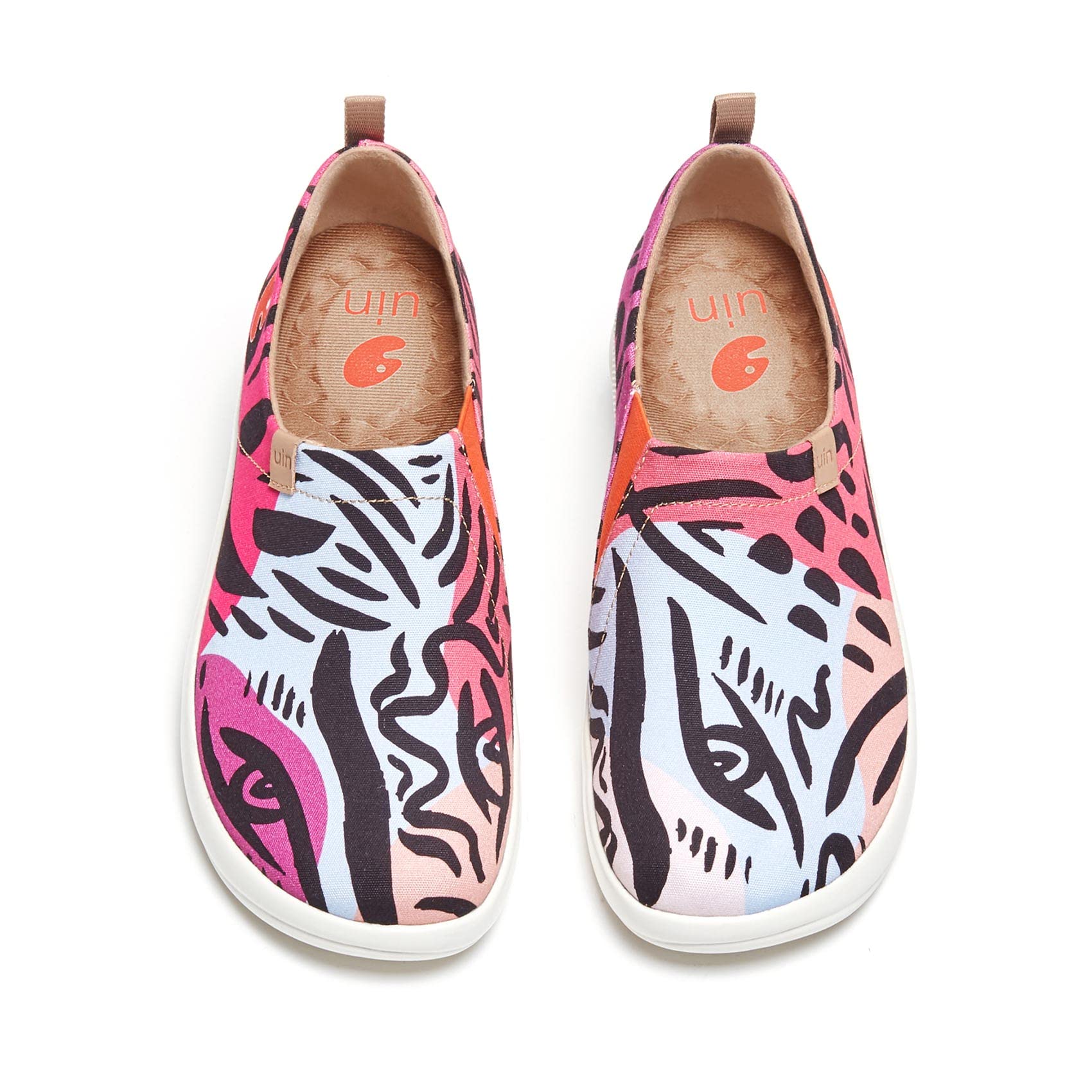UIN Women's Loafers Slip On Casual Shoes - Hand Painted Art Design, Comfortable & Lightweight for Travel, Walking & Everyday Wear | Toledo III Collection