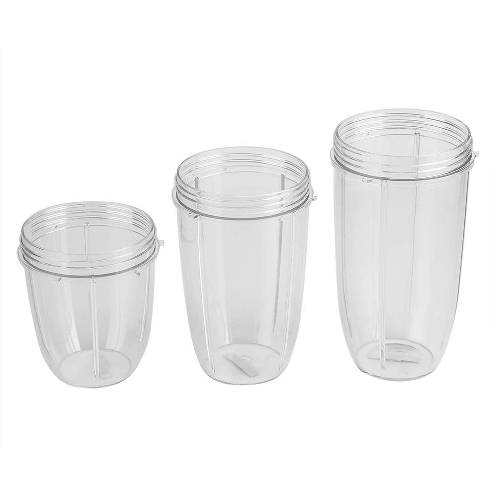 Zerodis 18/24/32OZ Replacement Cups for 900W Juicer Extractor - BPA-Free Measuring Scale Tall Jar Mugs - Perfect for Smoothies, Juicing & Kitchen Storage (24OZ)