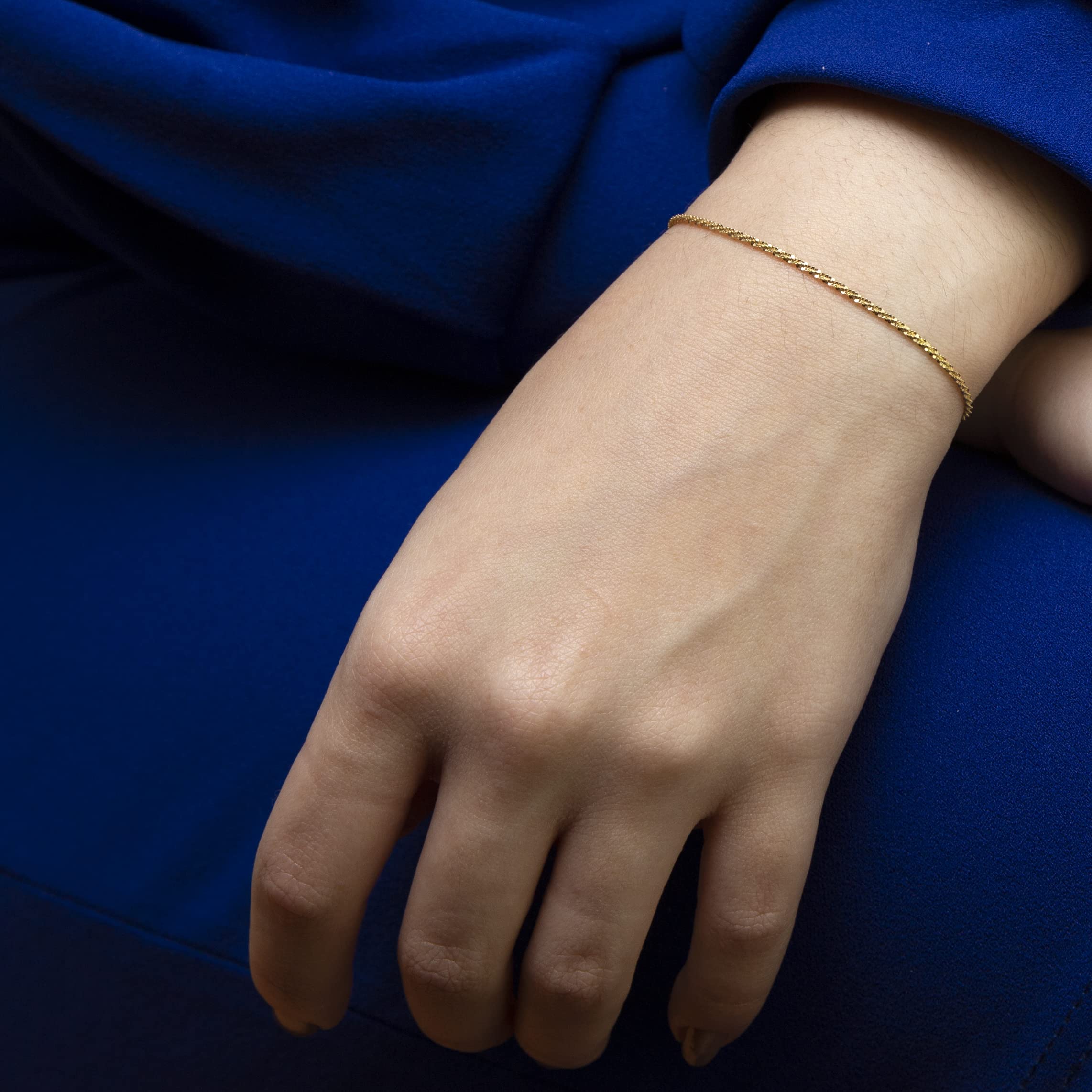 Carissima 9ct Gold Adjustable Tocalle Chain Bracelet - 23cm/9 Inch Maximum Length - Elegant Jewelry for Women, Perfect for Parties, Weddings & Everyday Wear