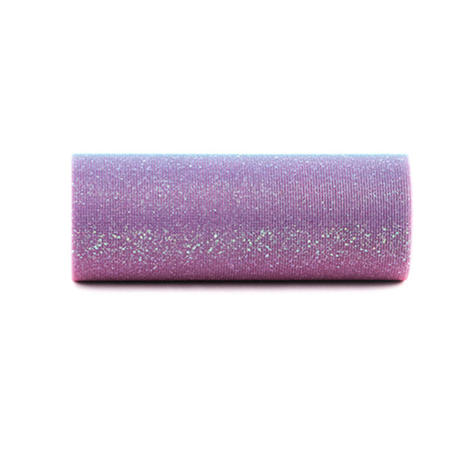 Gradient Tulle Ribbon Roll - DIY Craft Supplies for Hair Accessories, Baking Decorations & Wedding Decor | Glitter Mesh Fabric for Scrapbooking, Gift Wrapping & Party Decorations