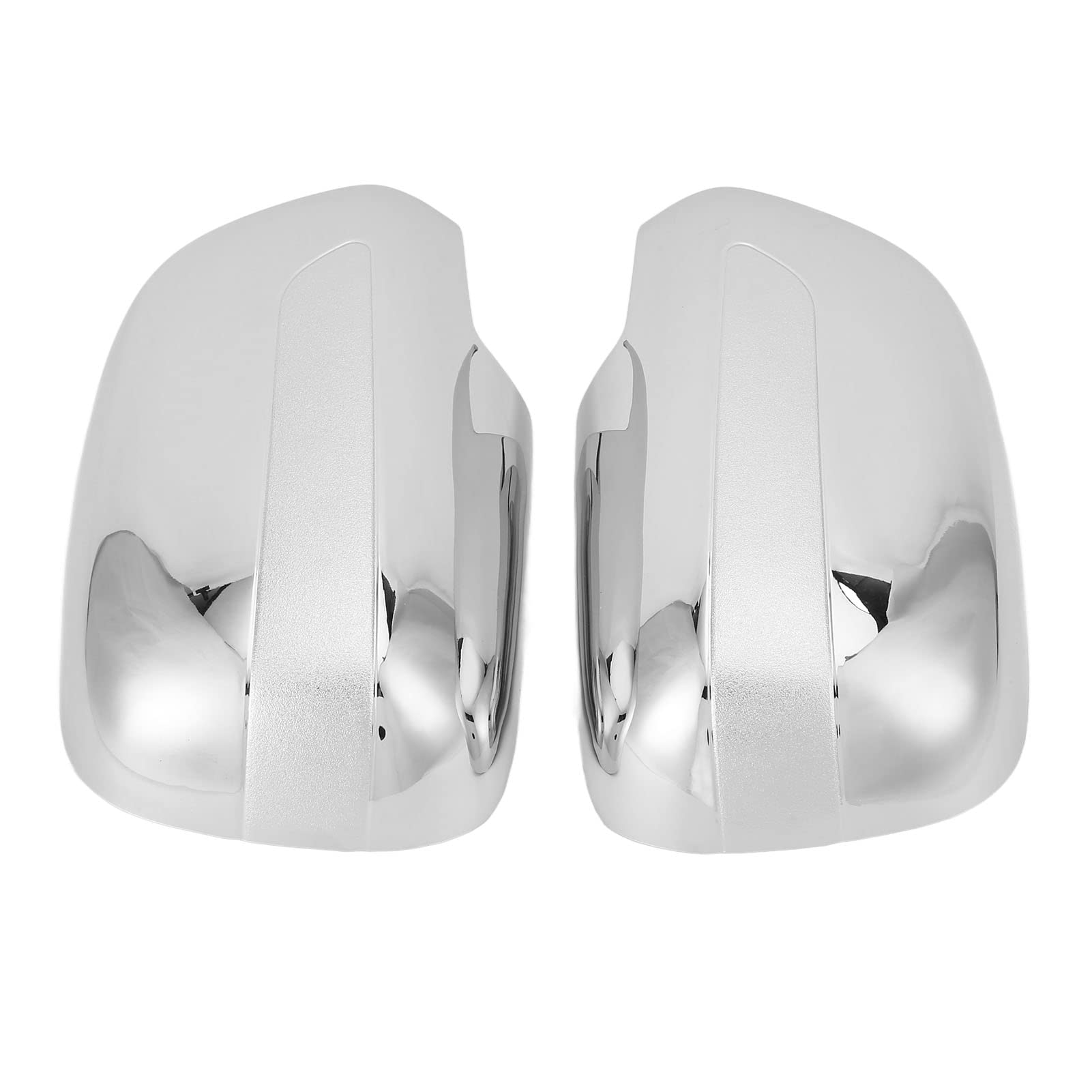 Chrome Heat Resistant Car Door Mirror Covers - Easy Installation, High Strength 1 Pair (Left & Right) for Vehicle Accessories - Perfect for Car Detailing, Customization & Protection Against Weather Damage
