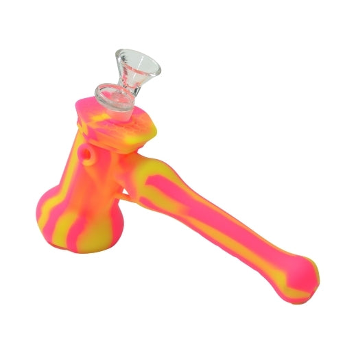 Premium Silicone Hammer Bubbler Pipe - Durable & Leak-Proof Water Pipe for Smooth Smoking | Perfect for Travel, Camping & Home Use