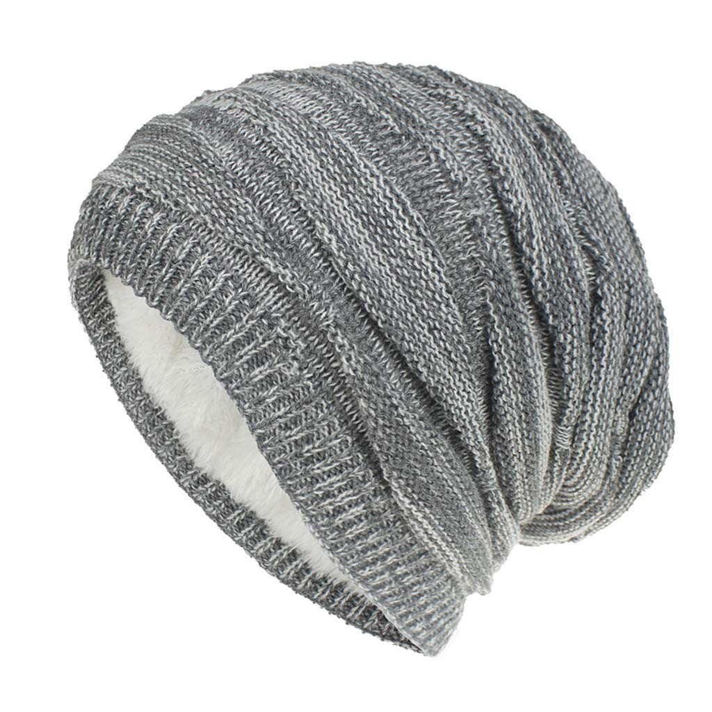 Unisex Knitted Winter Warm Ski Hat - Soft Cotton Plush Baseball Cap for Men & Women | Cozy Cold Weather Beanie for Skiing, Snowboarding & Outdoor Activities