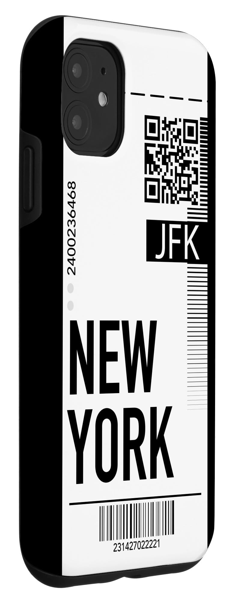 iPhone 11 New York Themed Phone Case - Airplane Ticket & Boarding Pass Design - Perfect for Travel Enthusiasts & NYC Lovers - Great for Vacations, Gifts & Everyday Use