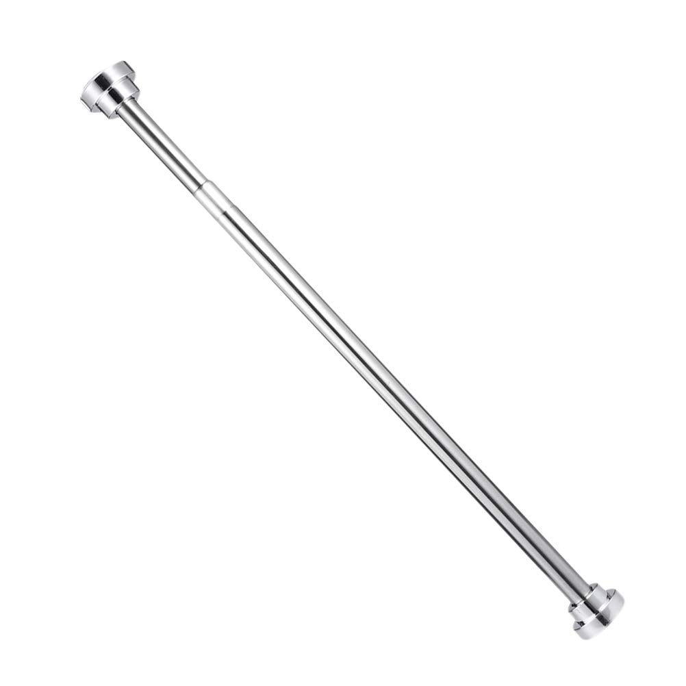 Stainless Steel Retractable Tension Rod - Extendable Clothes Drying Pole & Shower Curtain Rod for Bathroom, Wardrobe (50cm) | Space-Saving Closet Organizer & Home Storage Solution | Perfect for Small Spaces, Laundry Rooms & Apartment Living