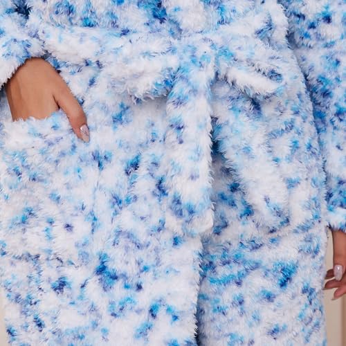 Blue White Print