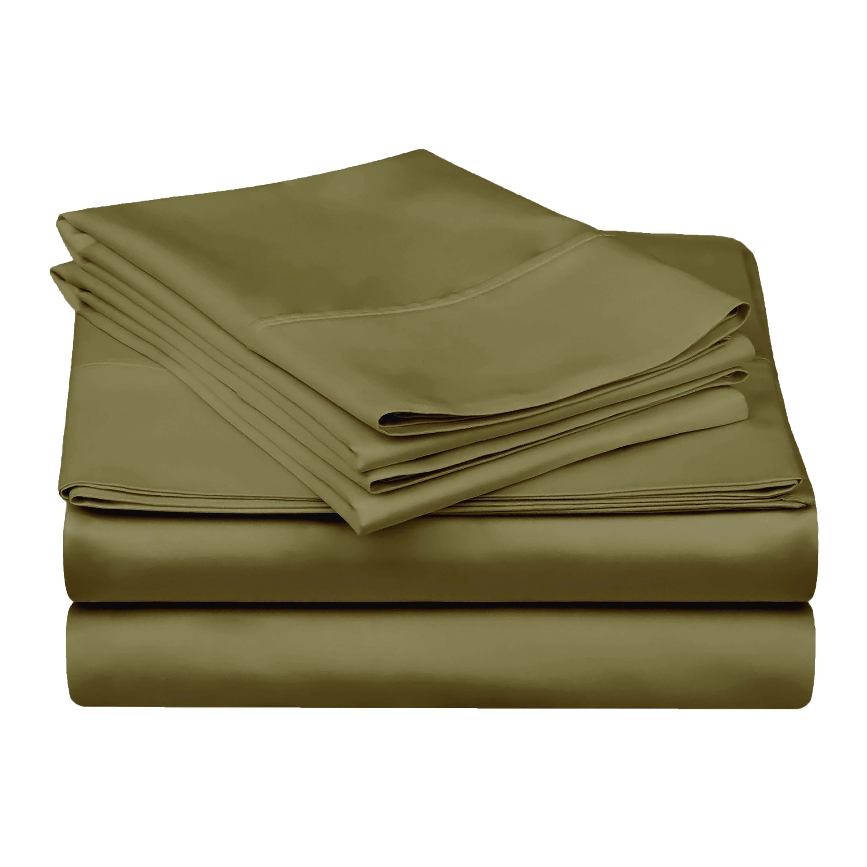Premium 100% Egyptian Cotton 300 Thread Count Bed Sheet Set - Queen Size, 4-Piece (Flat Sheet, Fitted Sheet, 2 Pillowcases) - Soft, Breathable & Wrinkle-Resistant for Ultimate Comfort - Perfect for Luxury Hotels, Master Bedrooms & Guest Rooms