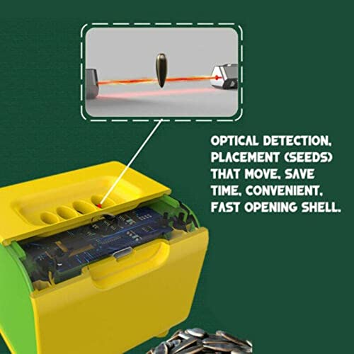 Electric Sunflower Seed Sheller & Cracker Machine - Automatic Peeler for Sunflower Seeds - Perfect for Home Snacking, Party Snacks & Healthy Eating (Yellow)