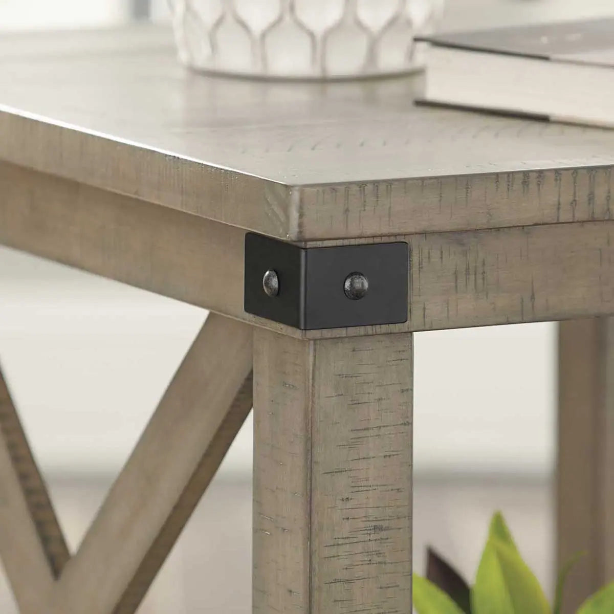 Aldwin Modern Rectangle End Table - Small Side Table for Living Room, Bedroom, Office - Sturdy Nightstand with Storage Shelf - Perfect for Coffee, Books & Decor