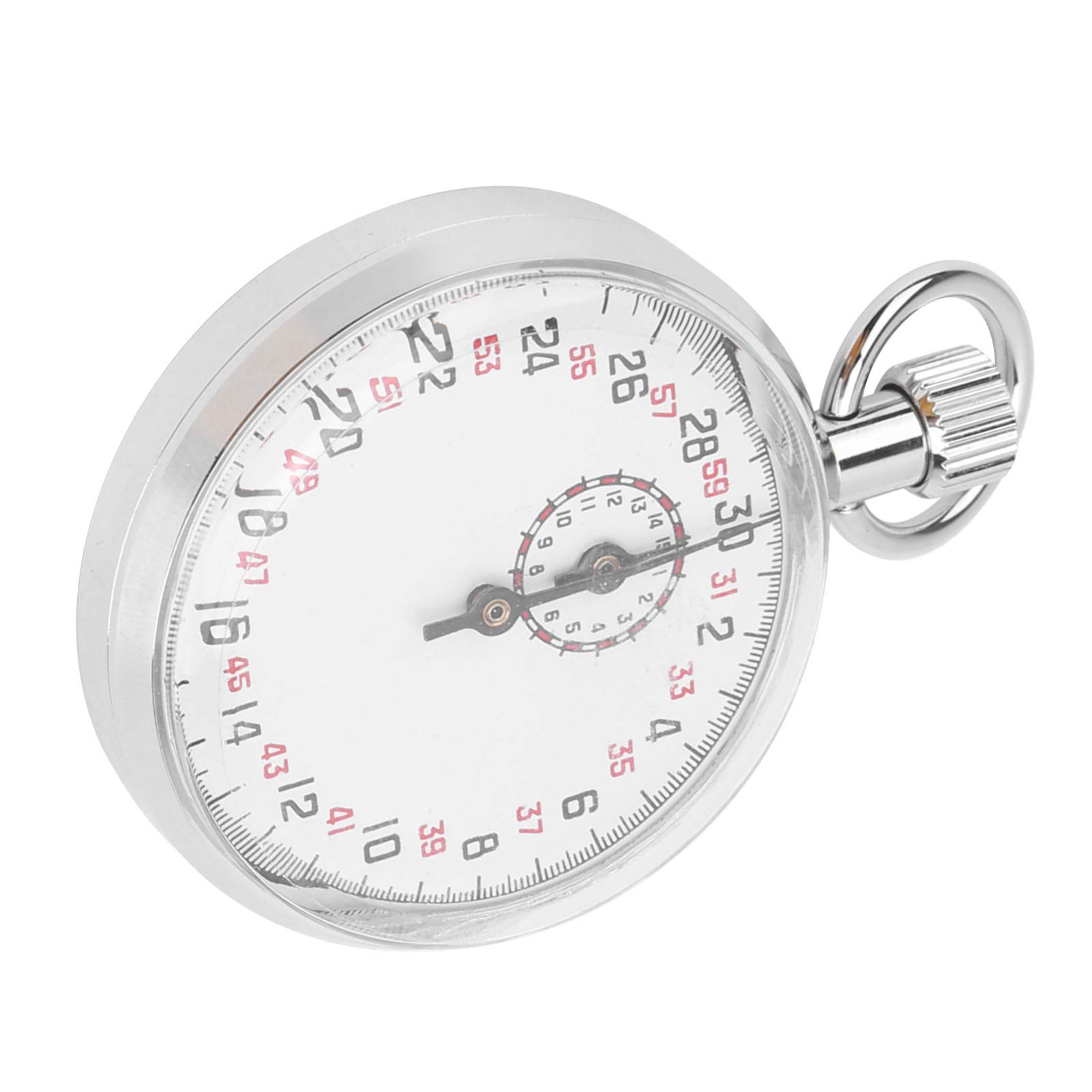 Mechanical Stopwatch with Round Sport Chronograph - Portable Running Timer for Physics Lab Equipment, Track & Field, and Sports Training
